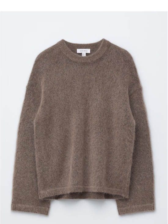 & Other Stories Sweaters - & Other Stories Taupe Brown Fuzzy Mohair Crewneck Sweater XS